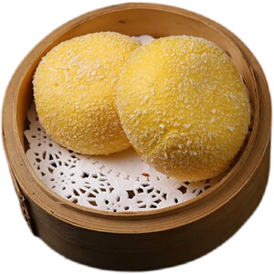 雪山雪花流沙包广式早茶楼速冻包点6个30g迷你点心