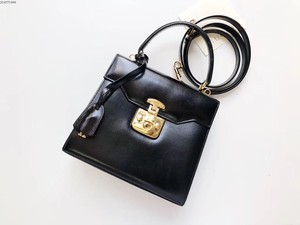 日本中古二手包 正品 Gucci/古奇 Kelly 小号box黑金