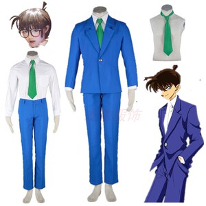 动漫cosplay服饰名侦探柯南工藤新一装1代米花高中男装校服全套