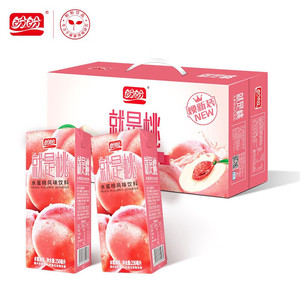 盼盼水蜜桃果汁饮料250mlX24盒桃汁果味饮料植物饮料整箱装