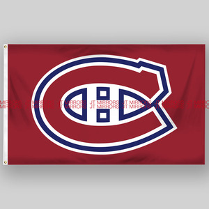 nhl蒙特利尔加拿大人队曲棍球冰球俱乐部队旗montreal canadiens