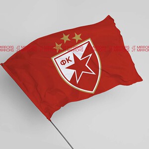 贝尔格莱德红星足球俱乐部球队队旗旗帜定制red star belgrade