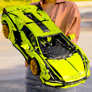 乐高积木兰博基尼布加迪汽车模型男孩子成年人高难度益智拼装玩具