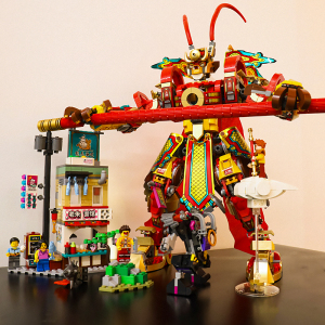 兼容乐高积木孙悟空小侠系列80012齐天大圣黄金机甲男孩拼装玩具