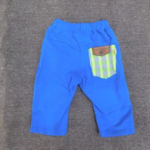 儿童七分裤concon童装夏季新款男小童皮筋针织中裤420244 420222