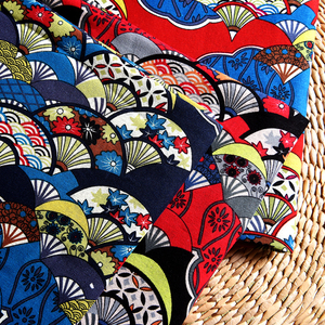 日式和风印花棉麻布料民族风复古风波西米亚面料饭店靠枕酒吧桌布
