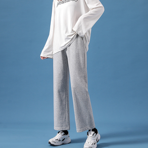 加绒加厚卫裤女冬季新款宽松显瘦束脚哈伦裤九分阔腿运动裤54人付款