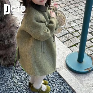 韩版童装女童羊绒大衣冬装儿童羊毛外套小女孩洋气毛呢女宝宝衣服