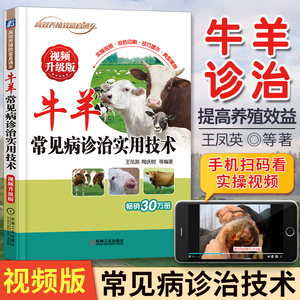 羊病诊治预防实用手册 养殖牛羊教程场地消毒防疫饲料全书职业兽医
