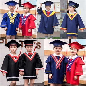 2024新款幼儿园博士服毕业礼服学士服儿童毕业照服装小学生演出服