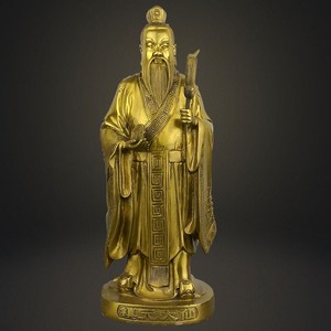 镇元大仙神像纯铜地仙之祖镇元子铜像站像家用工艺品摆件