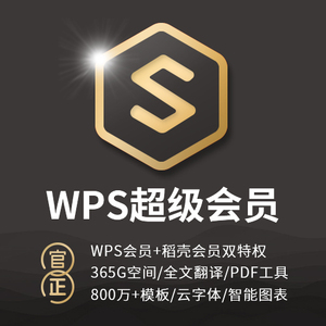 wps超级会员卡1天