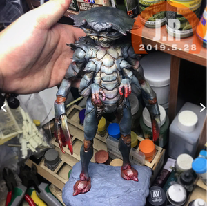 wsgk新款现货设计公仔74特摄螃蟹怪兽树脂翻模gk白模手办非3d打印