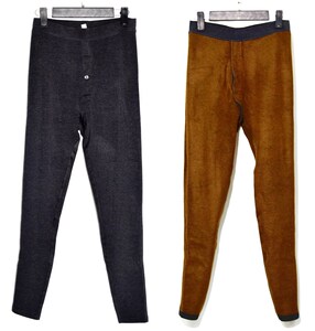 包邮依曼雅20年新款男士100%驼绒色拉姆中厚高腰保暖裤棉裤80637