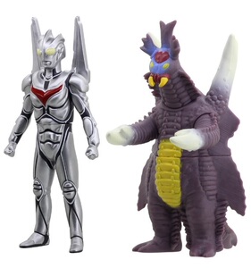 男孩儿童礼物玩具 奥特曼 诺亚超决战阿里蓬塔 万代软胶人偶正版