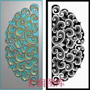 卷草浮雕图