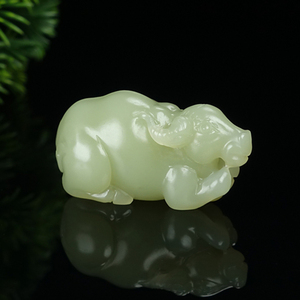 562人付款淘宝大号黄玉髓十二生肖吊坠属牛男玉坠玉石挂件玛瑙水晶