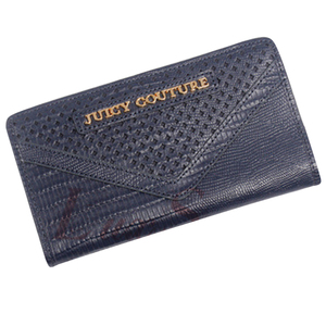 Juicy Couture 美国 真皮亮钉签名皇冠长款钱包钱夹手拿包