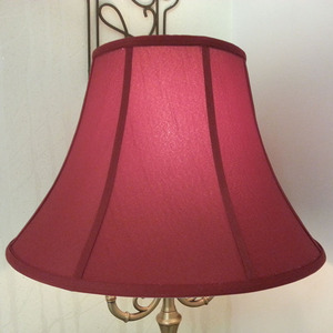 欧式布艺灯罩外壳台灯小落地灯大配件个性创意红色卧室书房床头罩
