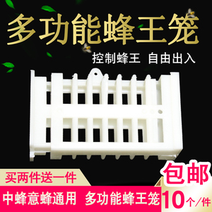 蜂王笼囚蜂王蜂具养蜂工具塑料王笼蜜蜂多功能囚王笼中蜂蜂箱10个