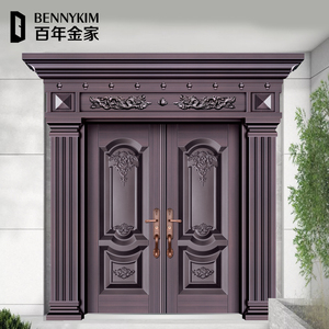 锌合金别墅大门对开门庭院子母门农村自建房家用入户门甲级防盗门