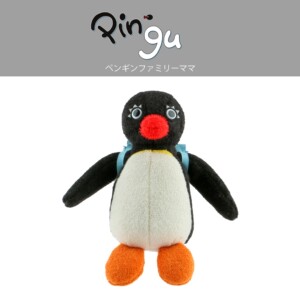 网红表情包企鹅家族pingu女朋友背书包毛绒公仔中古玩具玩偶礼物