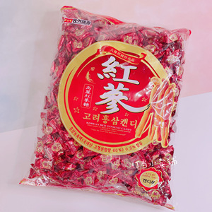 高丽红参糖人参糖果硬糖喜糖1500g零食300g