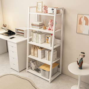 女生卧室书架落地