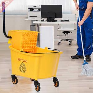 Costway 35 Quart Side Press Wringer Mop Bucket Mop Bucket