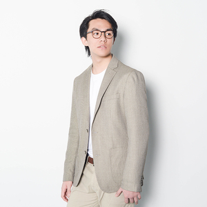 2020春秋新款浅色卡其商务休闲修身复古小西装