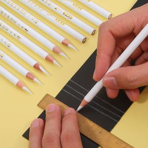 特种铅笔玻璃皮革塑料金属瓷器点位划线标记木工服装专用白色铅笔