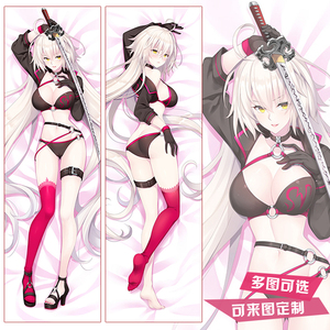 fgo周边水着泳装黑贞德等身抱枕套fate二次元动漫靠枕方枕含枕芯