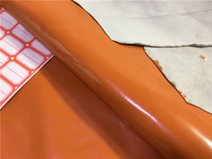 h2-149皮料手工diy真皮橙色漆皮平纹头层牛皮女鞋面料0.7mm偏软