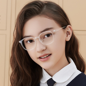 派丽蒙儿童tr90舒适镜框男女童全框近视弱散光眼镜架青少年53007
