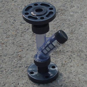 带法兰式塑料y型过滤器 dn15/20/25/32/40upvc 管道滤网过滤器