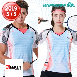 2019春夏新品韩国WIFFWAFF维夫瓦夫羽毛球服男女速干