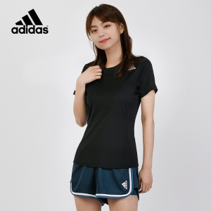 阿迪达斯运动套装女2022夏季新款短袖短裙两件套羽毛球网球裙套装