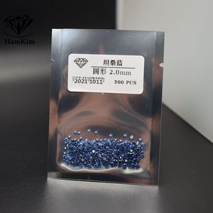坦桑蓝色圆形0.8-3.0mm尖底钻锆石裸石cz宝石diy戒指耳钉镶嵌配石