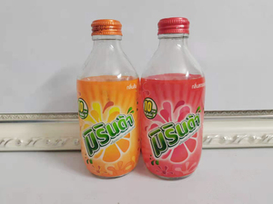 百事可乐收藏 泰国胖胖瓶 美年达原味草莓味玻璃瓶 空瓶收藏