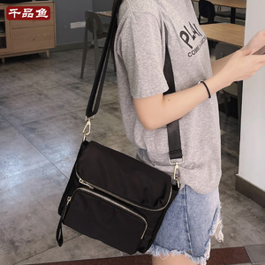 新款日韩夏季女士斜挎包休闲单肩方形街头女包旅行包牛津潮小包包