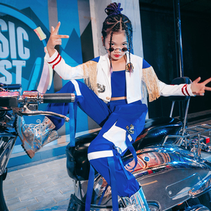 儿童爵士舞街舞嘻哈套装女童时髦演出服潮装少儿帅气表演服装秋冬