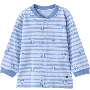 【双11狂欢价】英氏婴儿保暖内衣 纯棉对襟居家条纹迪士尼睡衣