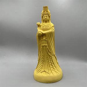黄杨木雕妈祖神像天上圣母天后湄洲岛海神娘娘家用供奉摆件保平安