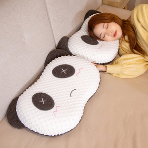 日本ZGP熊猫卡通抱枕宿舍睡觉靠枕靠背垫枕头单人记忆棉午睡枕头