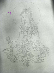 描佛像画