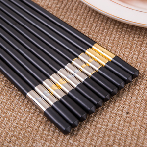 尖头筷子仿瓷餐具密胺可消毒筷子 合金筷中华筷子磨砂筷子10双装