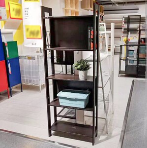 ikea宜家家居国内代购莱瓦书架/书柜黑褐色储物收纳柜子文件