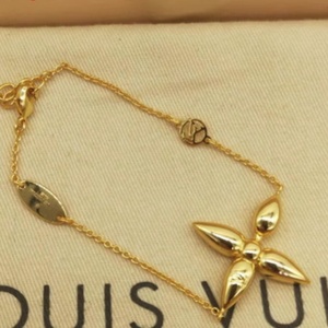 代购23新款lv手链路易威登花卉louisette金色女士手环情侣手饰