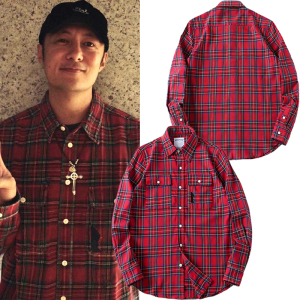 madness mdns wruei shirt grid余文乐潮牌复古格子衬衫文艺长袖