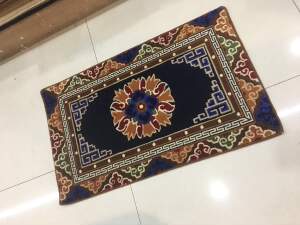 兴强植物花卉藏式民族风格沙发垫门垫长方形53×87 厂家直销包邮